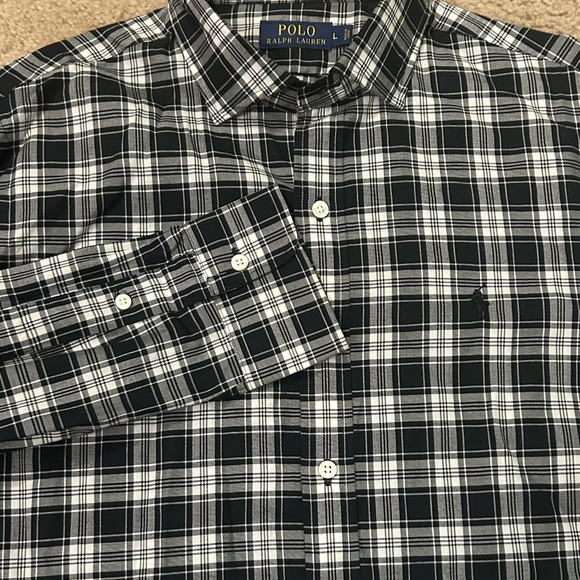 Polo Ralph Lauren Men’s Large Button Down Plaid Shirt - Picture 8 of 8